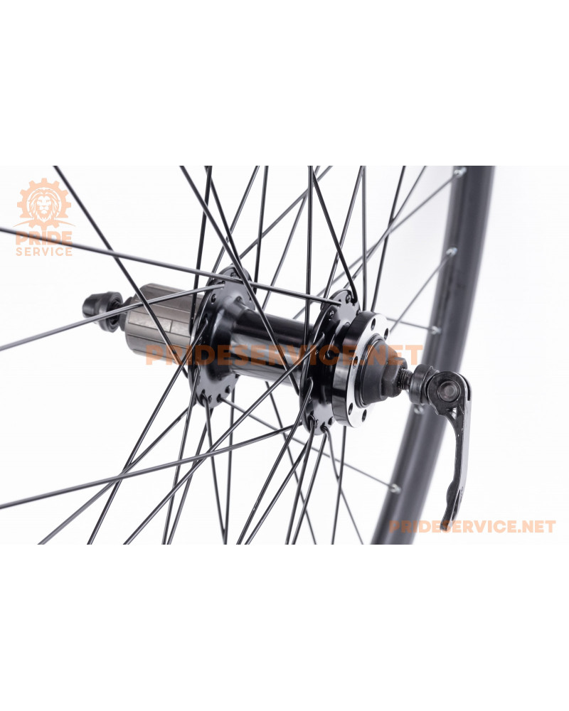 Колесо 29" заднє Disk-brake, обід "крапля" та втулка Neco (MS37R) 14Gx36H алюмінієві, під касету 8-9зв, кріпл. ексцентрик, "GRAVITY" (2)