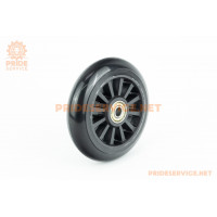 Колесо трюкового самоката 100мм, пластмасове, пром-підшипники 608 (8х22х7) 2RS, чорне