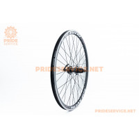 Колесо 26" заднє Disk-brake, обід "крапля" та втулка Neco (MS37R) 14Gx36H алюмінієві, під касету 8-9зв, кріпл. ексцентрик, "GRAVITY"