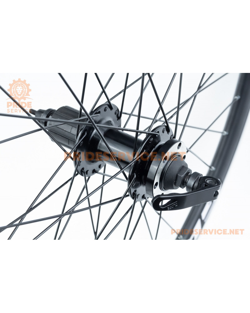 Колесо 26" заднє Disk-brake, обід "крапля" та втулка Neco (MS37R) 14Gx36H алюмінієві, під касету 8-9зв, кріпл. ексцентрик, "GRAVITY"