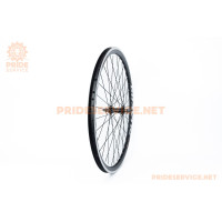 Колесо 26" переднє V-brake, обід "крапля" алюмінієвий, втулка 14Gx36H, кріпл. гайка, "GRAVITY"