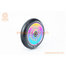 Колесо трюкового самоката 120мм, алюмінієве, пром-підшипники 608 (8х22х7) 2RS, хаміліон