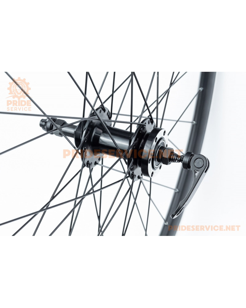 Колесо 29" заднє Disk-brake, обід "крапля" та втулка 14Gx36H алюмінієві, пром-підшипники 6200 2RS, під вільнобіг, кріпл. ексцентрик, "GRAVITY"