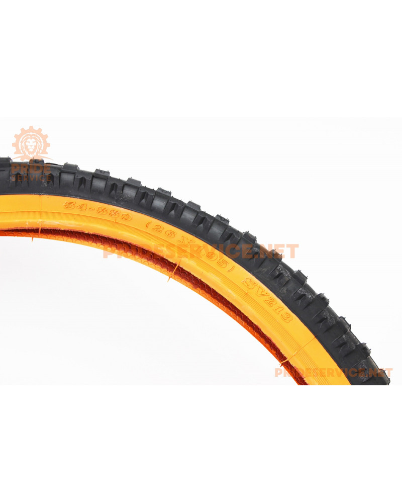 Шина 26"x1,95 (54-559) шипована (помаранчевий борт) SV213