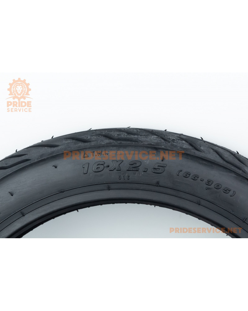 Шина 16"x2,50 (2,50-10) бескамерная, дорожная (антипрокольная) E-BIKE