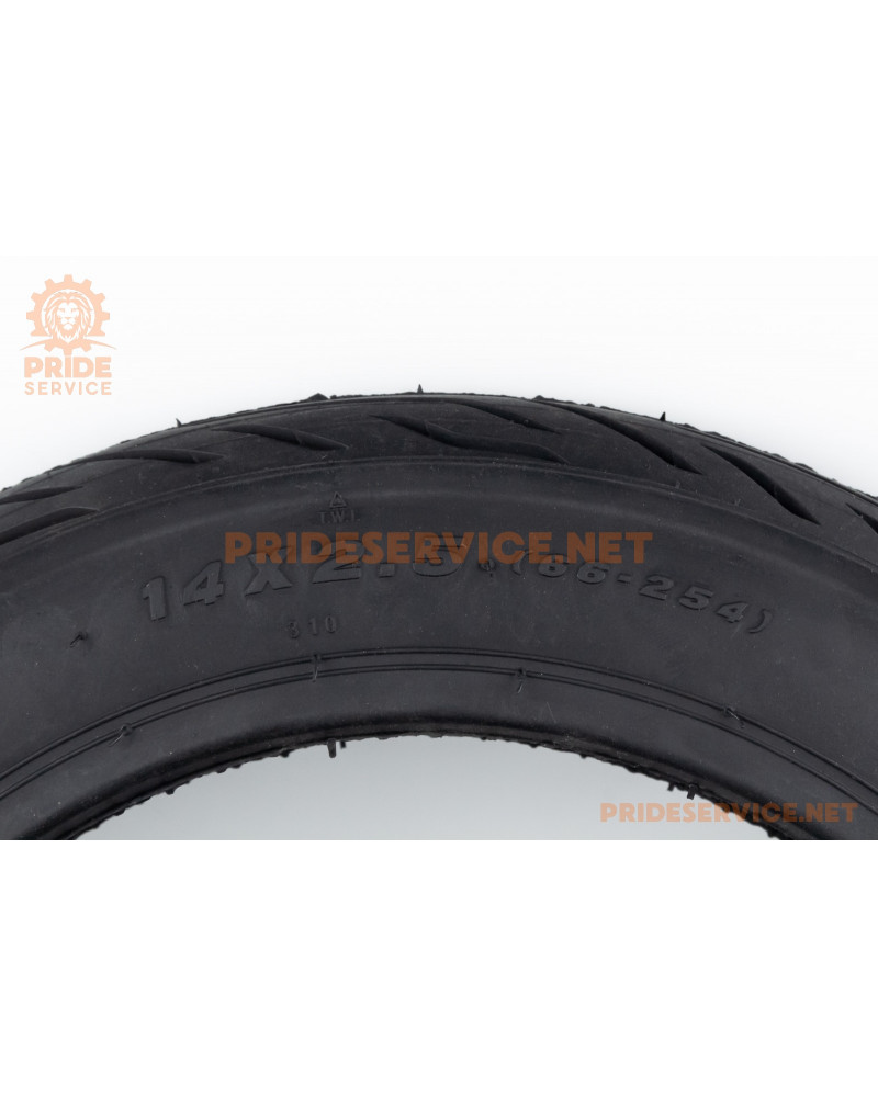 Шина 14"x2,50 (2,50-10) безкамерна, дорожня (антипрокольна) E-BIKE HY-616