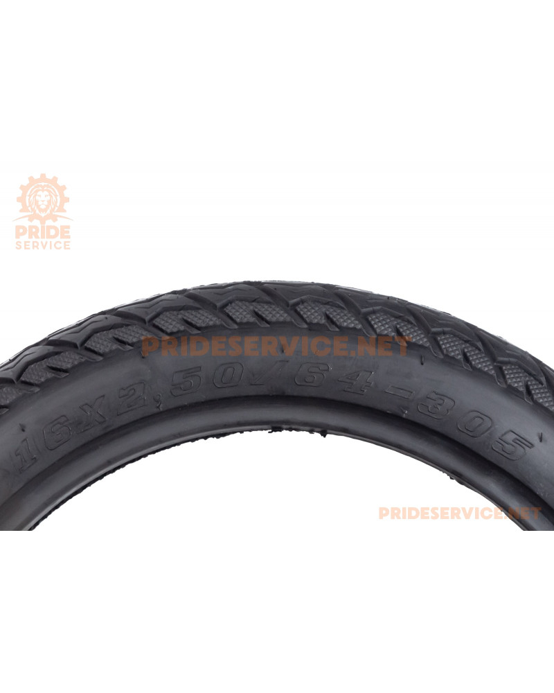 Шина 16"x2,50 (2,25-12) безкамерна, дорожня E-BIKE H-777