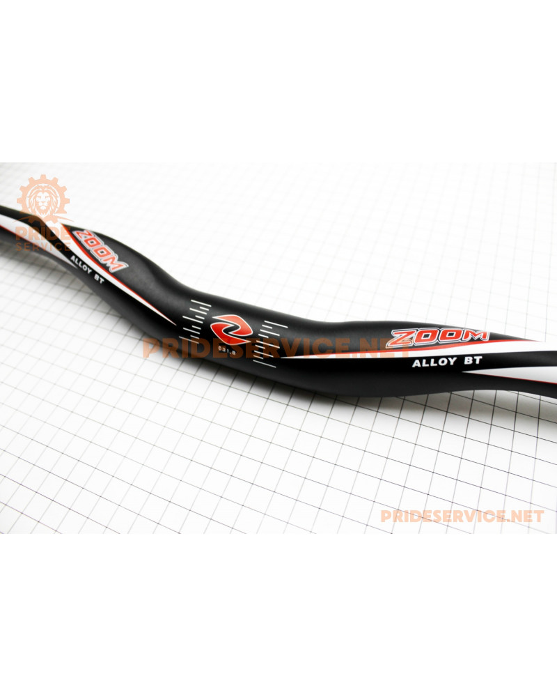 Кермо MTB 31,8x620мм, алюмінієве, чорне 101BT