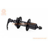 Втулка задня MTB алюмінієва 14Gx36H під касету 8-11зв, Disk-brake, 2 пром-підшипники 6200 2RS, кріпл. ексцентрик, чорна U-B12RQR