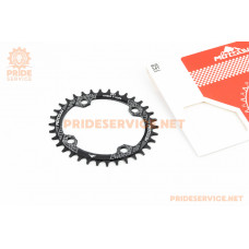 Зірка передня MTB (Oval) Narrow Wide 34Т (BCD:104мм), алюмінієва, чорна