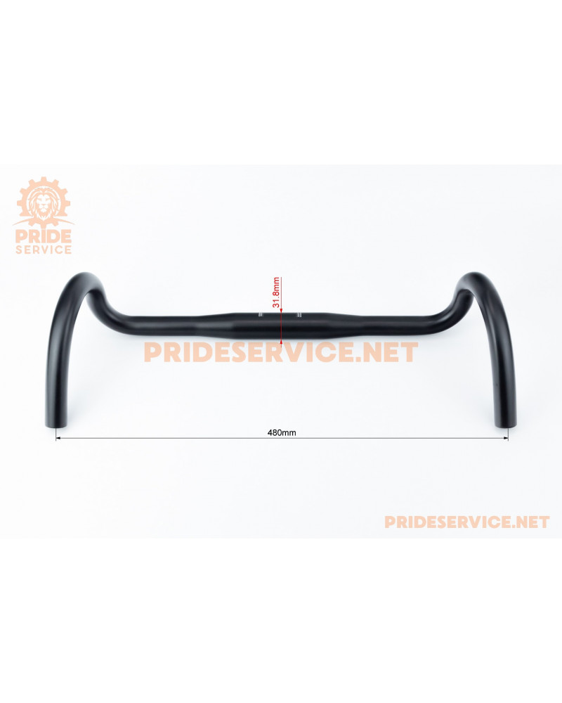 Кермо ROAD 31,8x480мм, алюмінієве, чорне