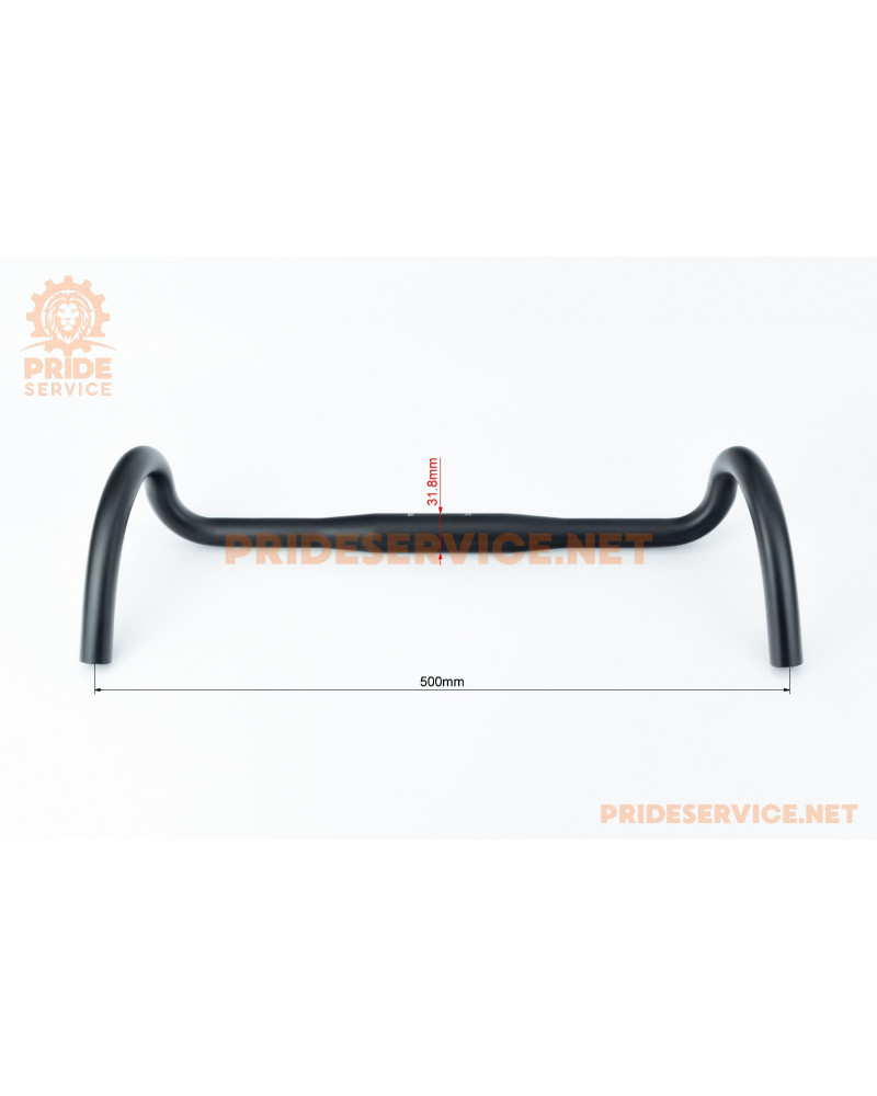 Кермо ROAD 31,8x500мм, алюмінієве, чорне