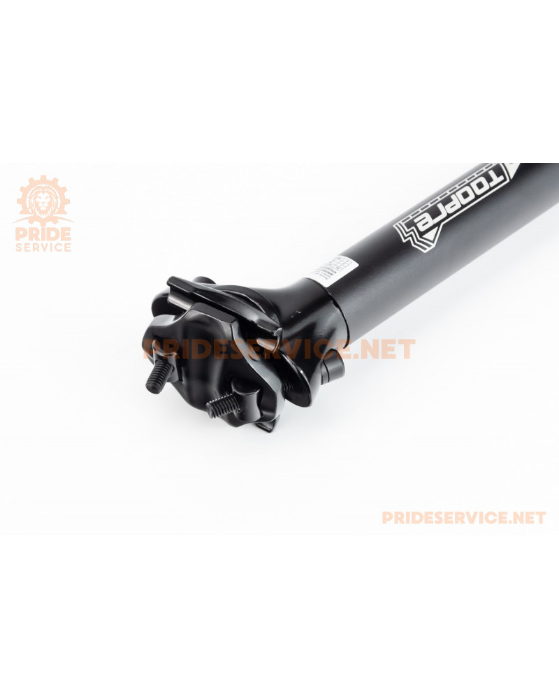 Труба сидіння МТВ 27,2х400мм, алюмінієва, (кріпл. 2 болти), чорна