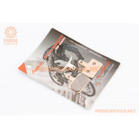 Гальмівні колодки Disk-brake (Shimano BR-M416,575,495,486,485,446,445,395,375), на мідній основі (Sintered), YL-1001