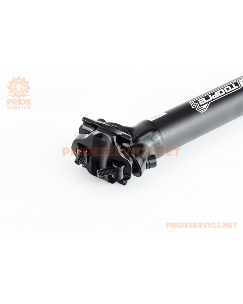 Труба сидіння МТВ 30,4х400мм, алюмінієва, (кріпл. 2 болти), чорна