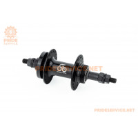 Втулка задня MTB алюмінієва 14Gx36H під вільнобіг, Disk-brake, 2 пром-підшипники 6200 2RS, кріпл. гайка, чорна U-B07RH