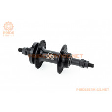 Втулка задня MTB алюмінієва 14Gx36H під вільнобіг, Disk-brake, 2 пром-підшипники 6200 2RS, кріпл. гайка, чорна U-B07RH