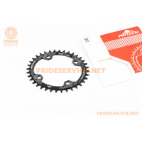 Зірка передня MTB (Oval) Narrow Wide 36Т (BCD:104мм), алюмінієва, чорна