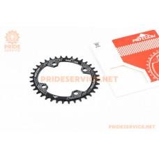 Зірка передня MTB (Oval) Narrow Wide 36Т (BCD:104мм), алюмінієва, чорна