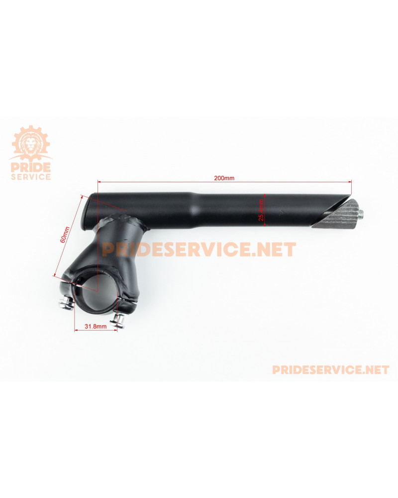 Винос керма MTB 25,4х31,8х60х190мм, чорний MD-HS059