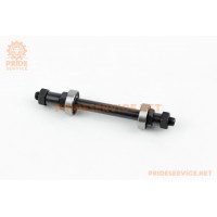 Вісь задня MTB 3/8"х145мм, пром-підшипники 6000 2RS, кріпл. ексцентрик, чорна U-AX11RQ
