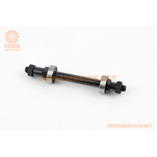 Вісь задня MTB 3/8"х145мм, пром-підшипники 6000 2RS, кріпл. ексцентрик, чорна U-AX11RQ