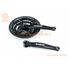 Шатуни "квадрат" 170мм, 42.34.24T MTB, чорні NSS-3001