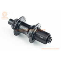 Втулка задня MTB алюмінієва 14Gx32H під касету 8-10з, Disk-brake Center Lock, пром-підшипники, кріпл. під вісь 12мм, чорна WB-241