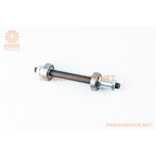 Вісь задня MTB 3/8"х145мм, пром-підшипники 6200 2RS, кріпл. ексцентрик, чорна U-AX11RQ