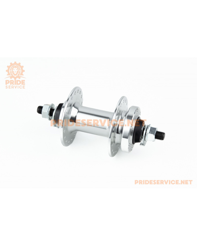 Втулка передня MTB алюмінієва 14Gx36H, Disk-brake, 2 пром-підшипники 6200 2RS, кріпл. гайка, U-B07F