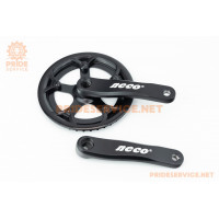 Шатуни "квадрат" 152мм, 34T (3/32") CITY, алюмінієві, чорніі AM-111