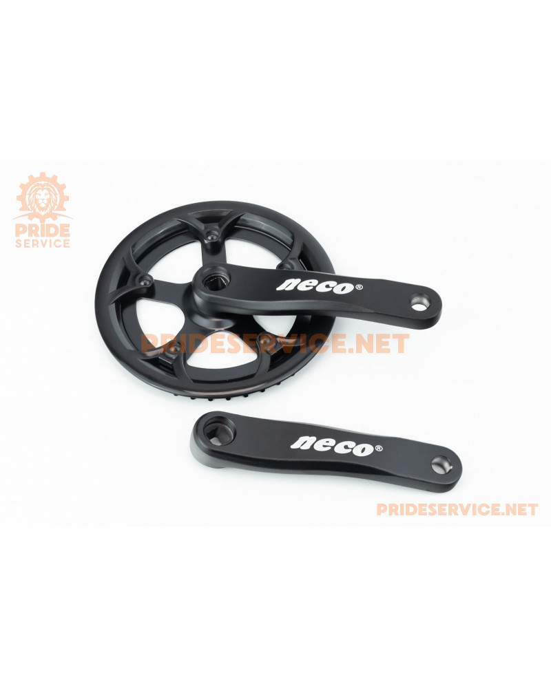 Шатуни "квадрат" 152мм, 34T (3/32") CITY, алюмінієві, чорніі AM-111