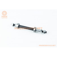 Вісь задня MTB 3/8"х175мм, Disk-brake (різьба), пром-підшипники 6000 2RS, міцна гайка, чорна U-AX12R