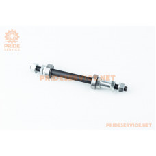 Вісь задня MTB 3/8"х175мм, Disk-brake (різьба), пром-підшипники 6000 2RS, міцна гайка, чорна U-AX12R