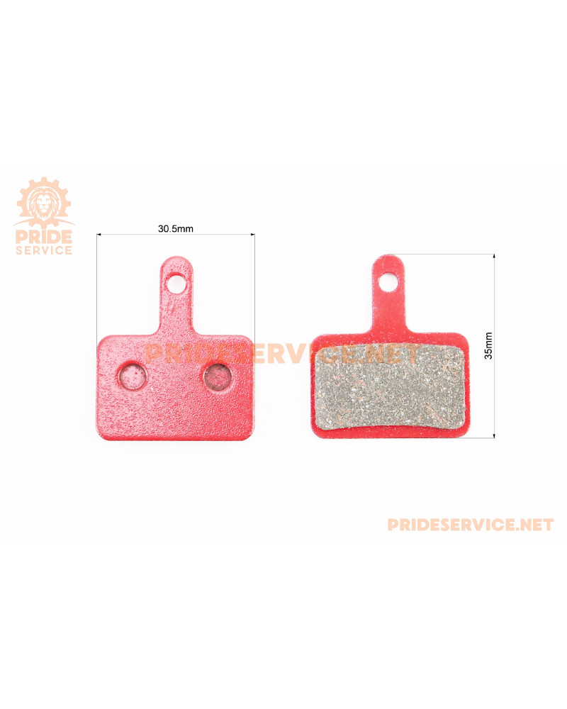 Гальмівні колодки Disk-brake (Shimano BR-M416,575,495,486,485,446,445,395,375), червоні YL-1001