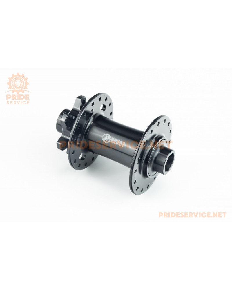 Втулка передня MTB алюмінієва 14Gx32H, Disk-brake, 2 пром-підшипники, кріпл. під вісь 15мм, чорна WB-T01