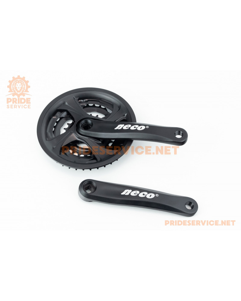 Шатуни "квадрат" 170мм, 42.34.24T MTB, алюмінієві, чорні AM-089