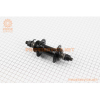 Втулка передня MTB 14Gx36H, Disk-brake (різьба), кріпл. гайка, чорна SF-A07F