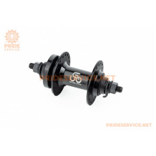 Втулка передня MTB алюмінієва 14Gx36H, Disk-brake, 2 пром-підшипники 6200 2RS, кріпл. гайка, чорна U-B07F