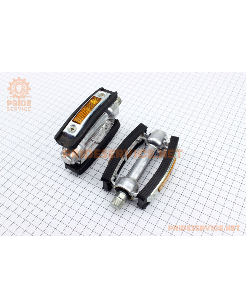 Педалі CITY 9/16" (111x73x27мм) алюмінієво-гумові