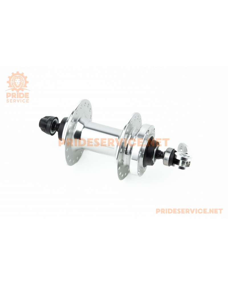 Втулка передня MTB алюмінієва 14Gx36H, Disk-brake, 2 пром-підшипники 6200 2RS, кріпл. ексцентрик, U-B07FQR