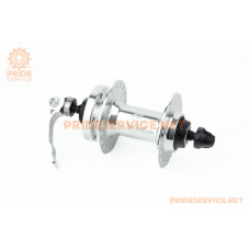 Втулка передня MTB алюмінієва 14Gx36H, Disk-brake, 2 пром-підшипники 6200 2RS, кріпл. ексцентрик, U-B07FQR