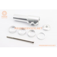 УЦІНКА вело Подовжувач штока вилки 1 1/8” (28.6 мм)х115мм, алюмінієвий, сірий (без болтів)