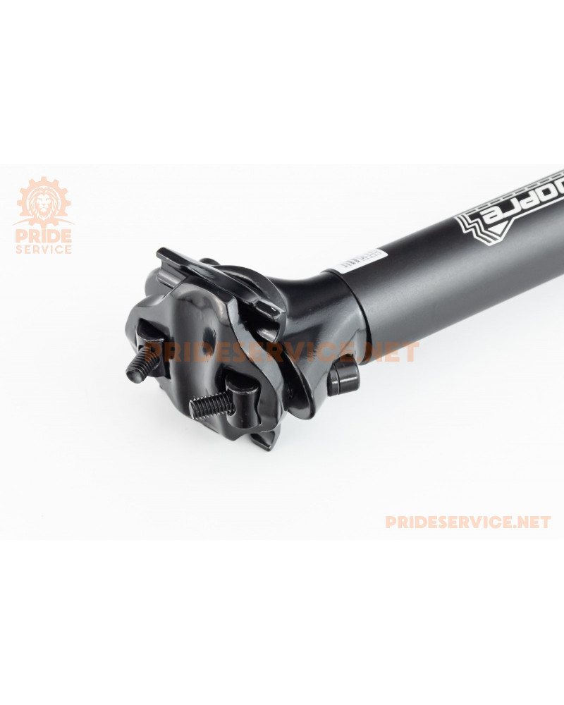 Труба сидіння МТВ 28,6х400мм, алюмінієва, (кріпл. 2 болти), чорна