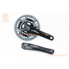 Шатуни "Hollowtech II" 170мм, 44.32.22T MTB, інтегрована вісь 24мм, алюмінієві, чорні DEORE FC-M591