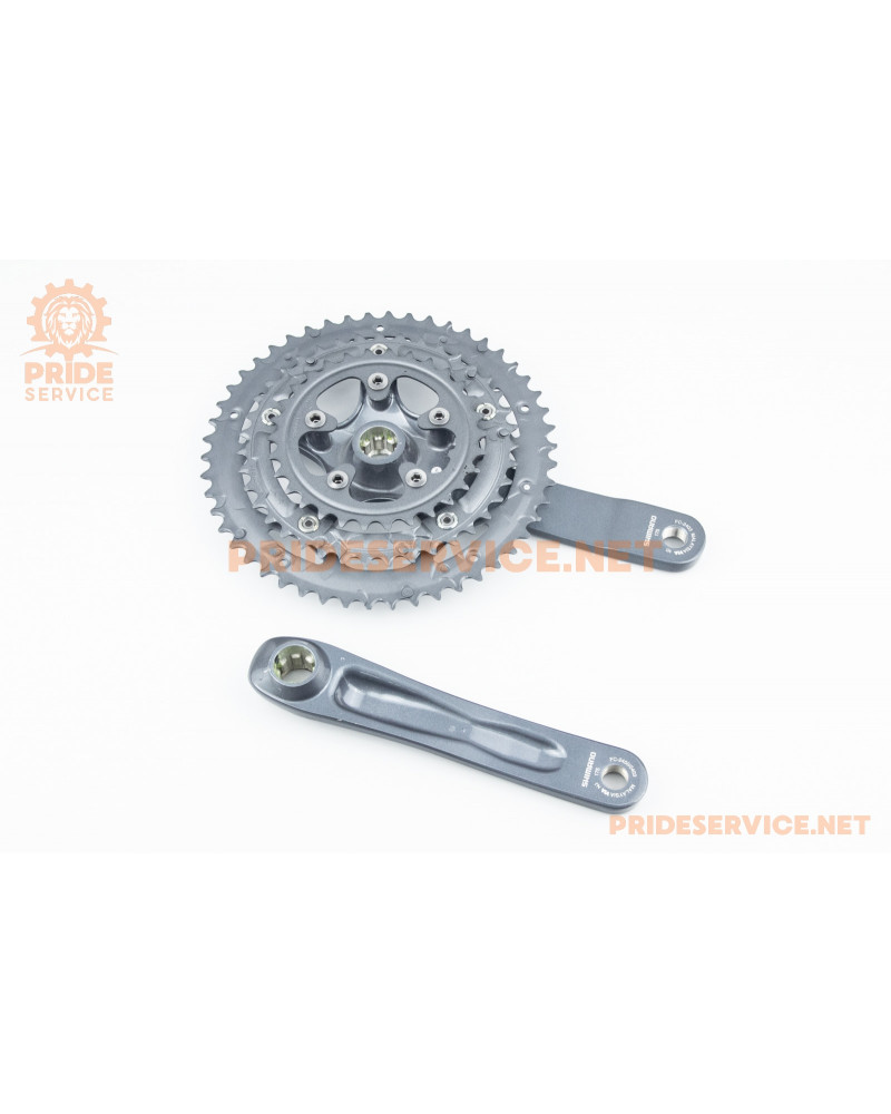 Шатуни "Octalink" 165мм, 50.39.30T ROAD, алюмінієві, сірі CLARIS FC-2403