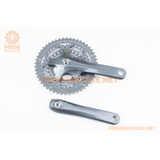 Шатуни "Octalink" 165мм, 50.39.30T ROAD, алюмінієві, сірі CLARIS FC-2403