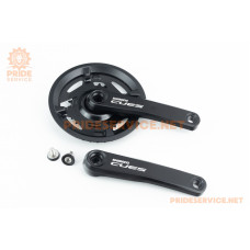 Шатуни "квадрат" 170мм, 40.26T MTB, алюмінієві, чорні CUES FC-U4000