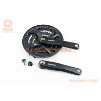 Шатуни "квадрат" 170мм, 48.36.26T MTB, алюмінієві, чорні ACERA FC-M371 Шатуни "квадрат" 170мм, 48.36.26T MTB, алюмінієві, чорні ACERA FC-M371