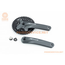 Шатуни "квадрат" 170мм, 40.30.22T MTB, алюмінієві, чорні ALTUS FC-M2000